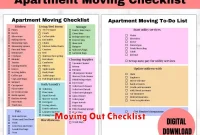 Moving Out Checklist