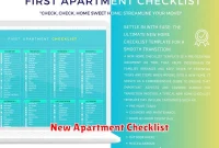 New Apartment Checklist