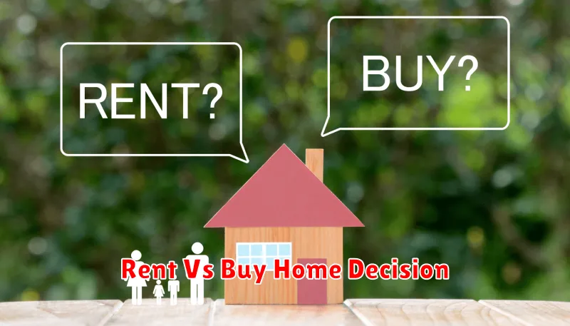 Rent Vs Buy Home Decision